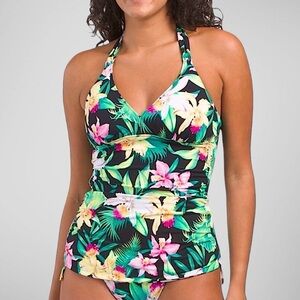 Tommy Bahama Orchid Garden Reversible  Halter Tankini